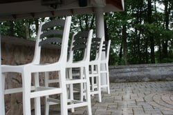 Bar height all weather chairs